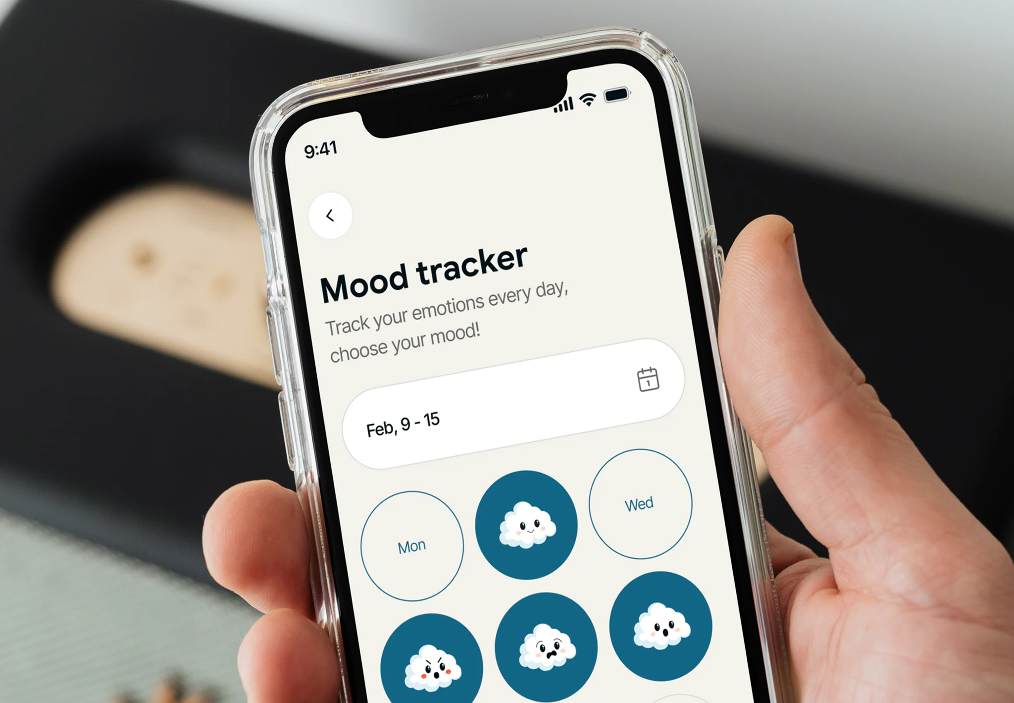 Cloumi — mood tracker on a phone screen
