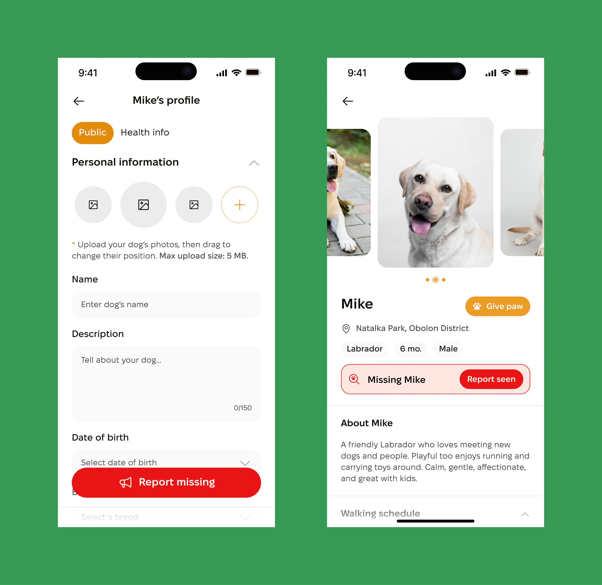 PackPawer — Lost dog